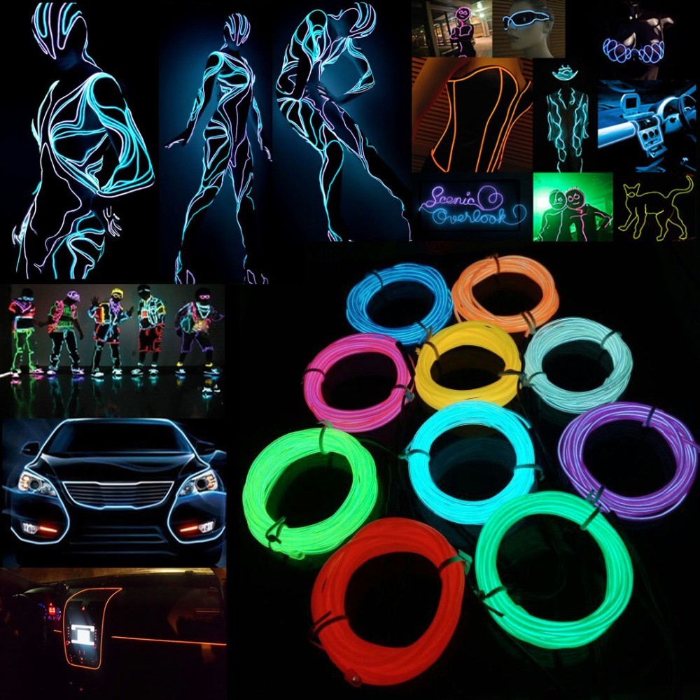 Glow EL Wire Cable LED Neon Ch - đánh giá và giá Led El Wire