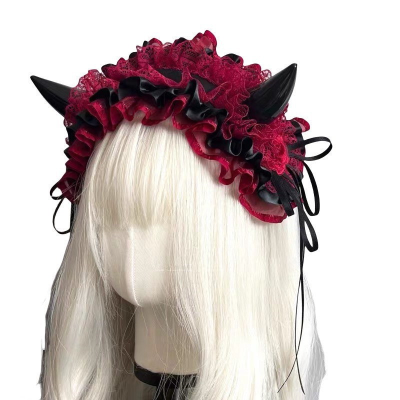 Japanese Gothic Lace Bow Headb - đánh giá và giá Cosplay Prop Bow