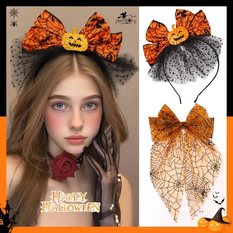 Orange Pumpkin Ghost Headband  - đánh giá và giá Cosplay Prop Bow