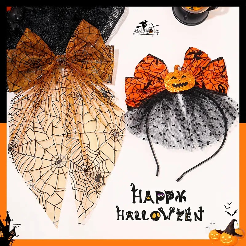 Orange Pumpkin Ghost Headband  - đánh giá và giá Cosplay Prop Bow