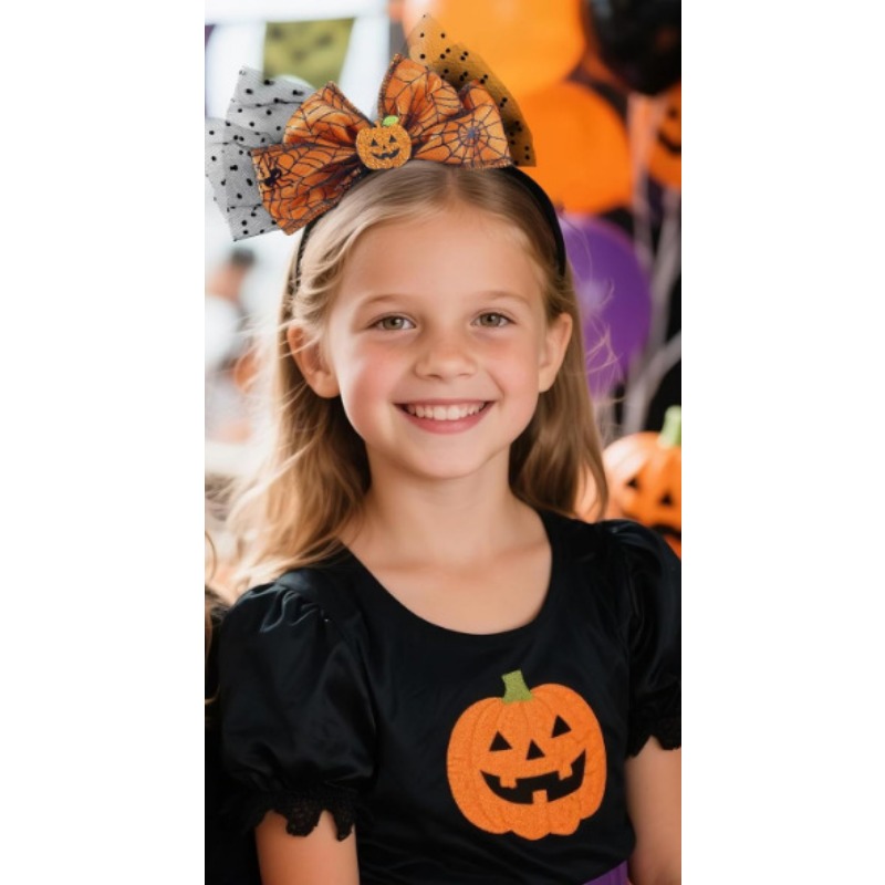 Orange Pumpkin Ghost Headband  - đánh giá và giá Cosplay Prop Bow