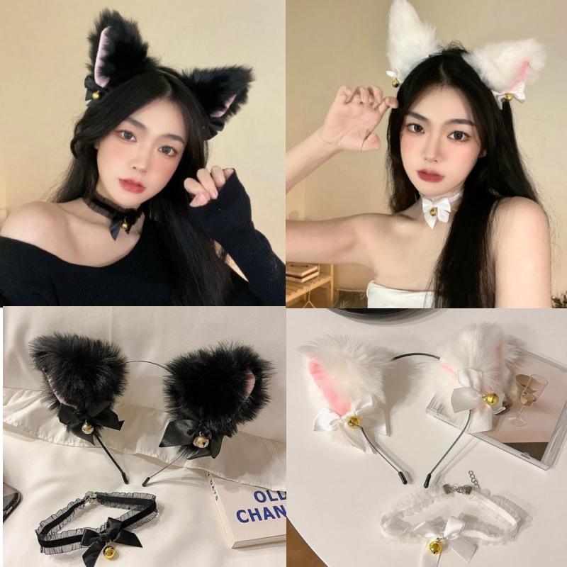 Women Girl Fox Cat Animal Ears - đánh giá và giá Cosplay Prop Bow