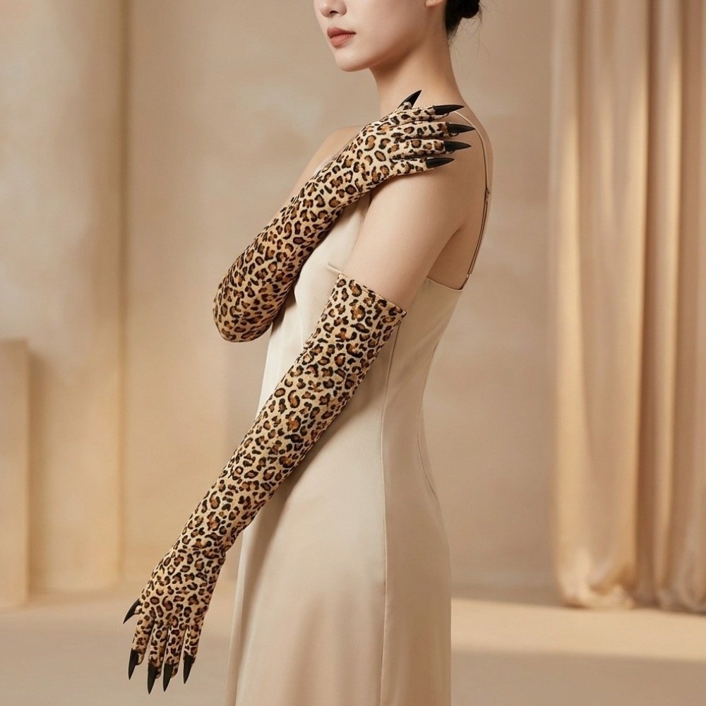 Long Sleeve Leopard Pattern Gl - đánh giá và giá Free Cosplay Prop Patterns