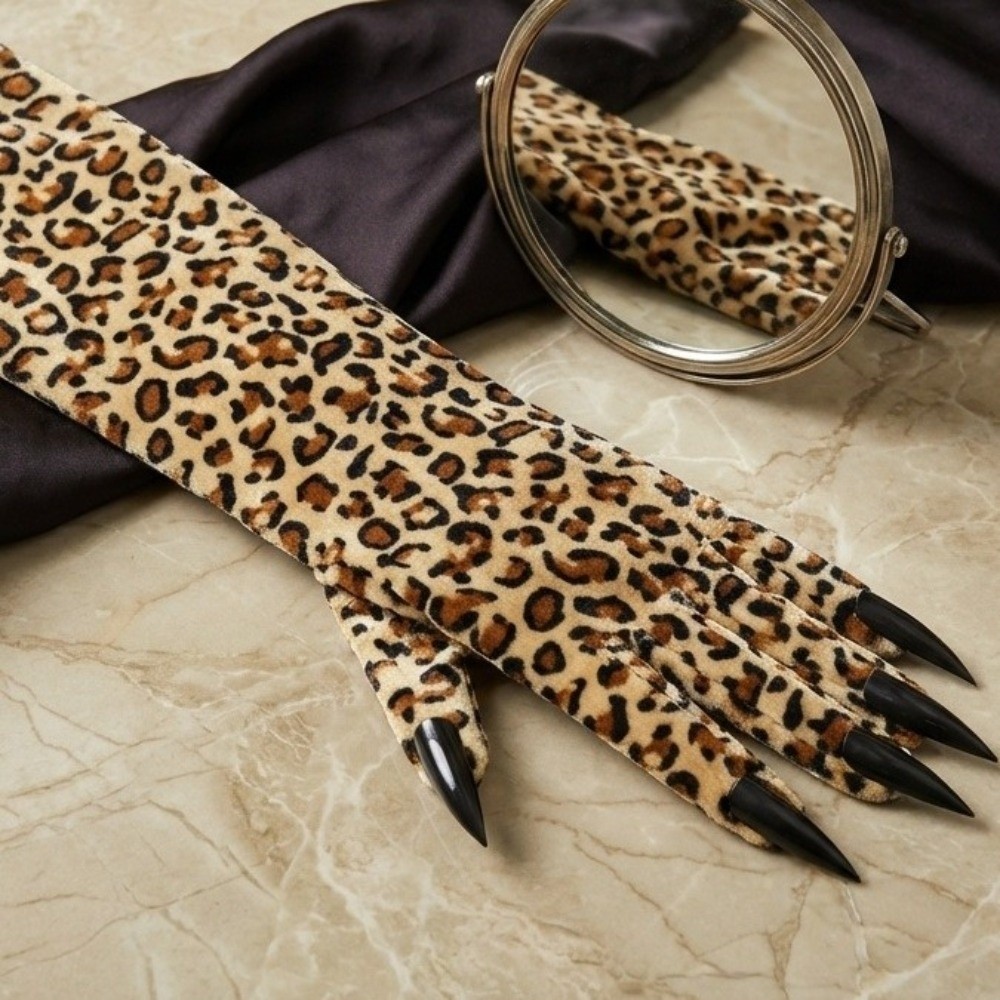 Long Sleeve Leopard Pattern Gl - đánh giá và giá Free Cosplay Prop Patterns