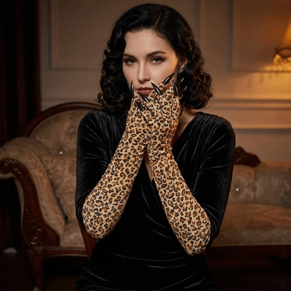 Long Sleeve Leopard Pattern Gl - đánh giá và giá Free Cosplay Prop Patterns