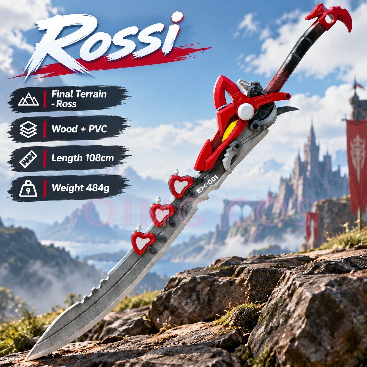 Arknights Endfield Rossi Cospl - đánh giá và giá Cosplay Prop Knife