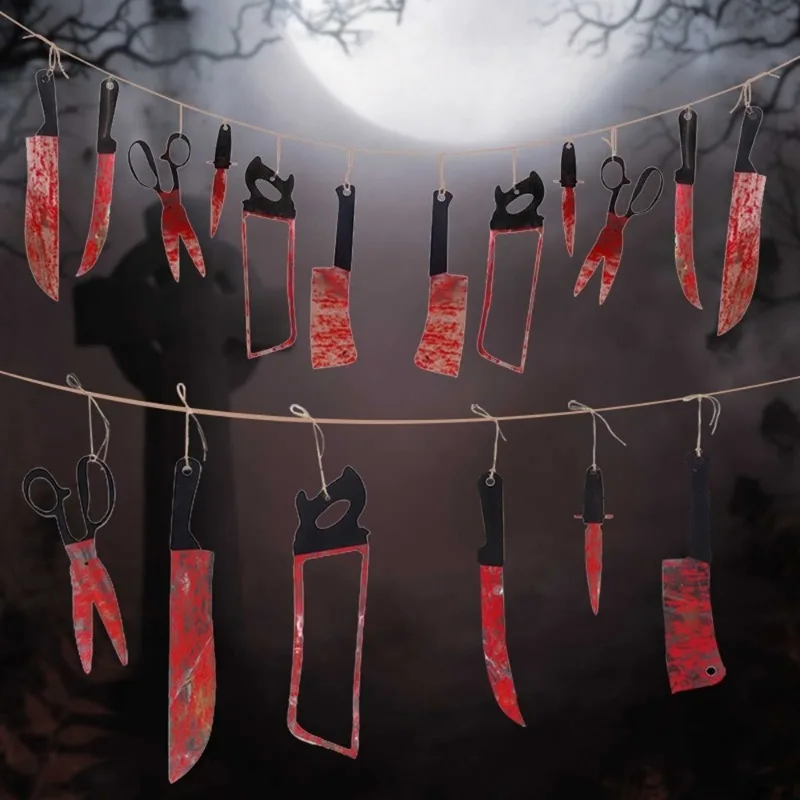 1-10Sets Halloween Blood Knife - đánh giá và giá Cosplay Prop Knife