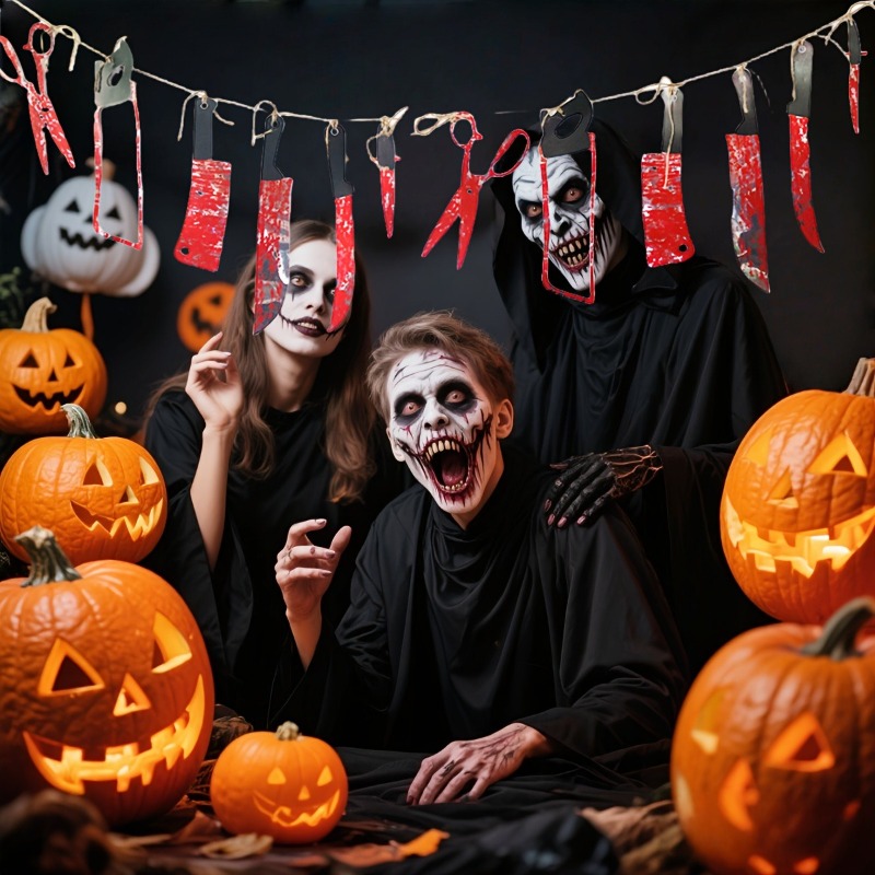 1-10Sets Halloween Blood Knife - đánh giá và giá Cosplay Prop Knife