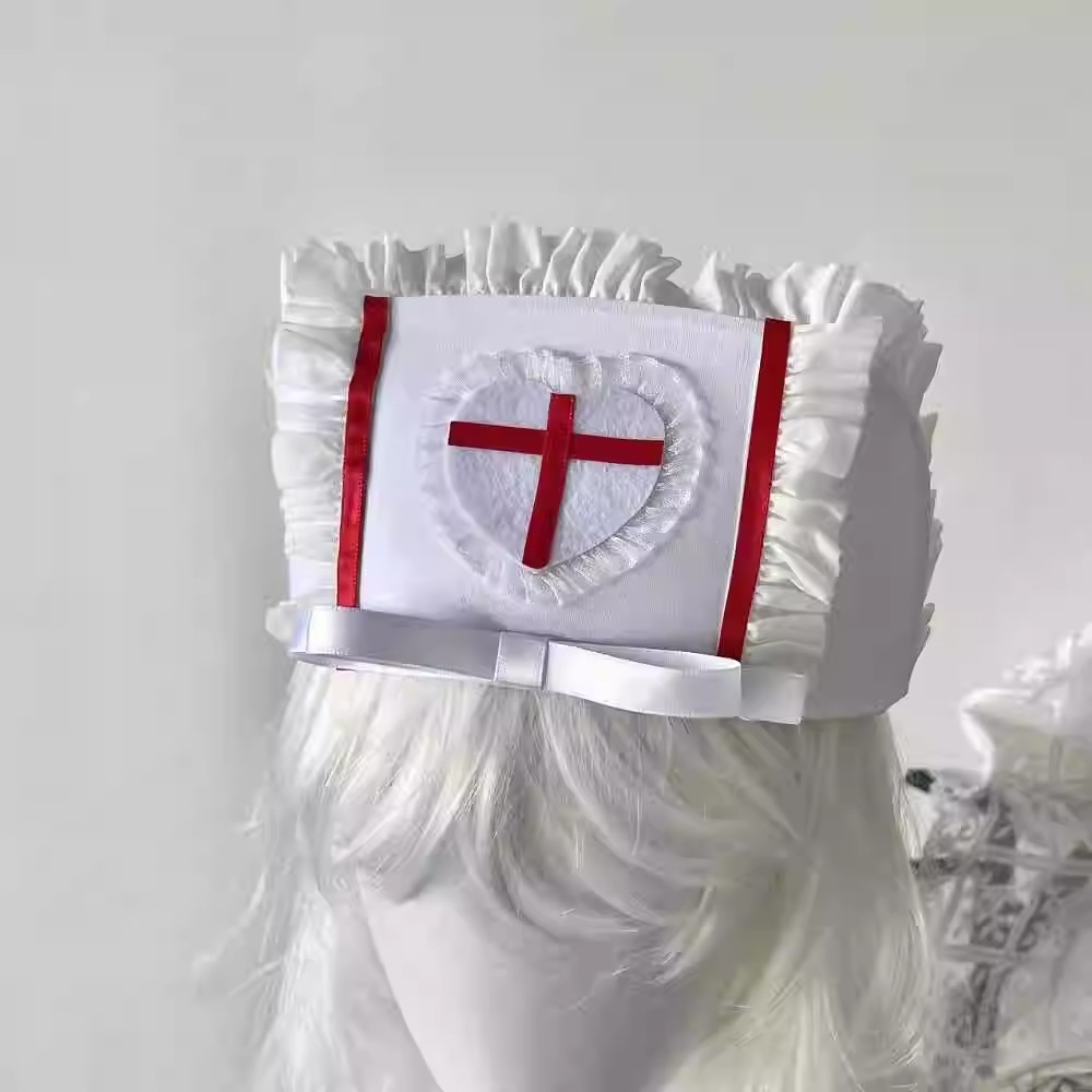 Cosplay nurse cap hat Accessor - đánh giá và giá Cosplay Prop Bow