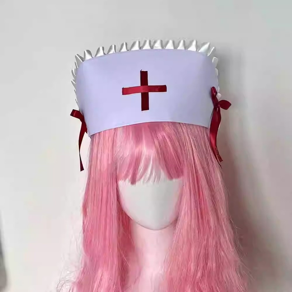 Cosplay nurse cap hat Accessor - đánh giá và giá Cosplay Prop Bow