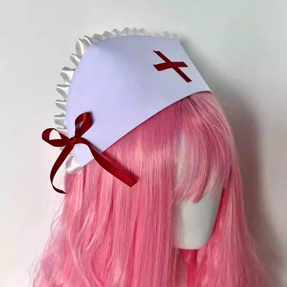 Cosplay nurse cap hat Accessor - đánh giá và giá Cosplay Prop Bow