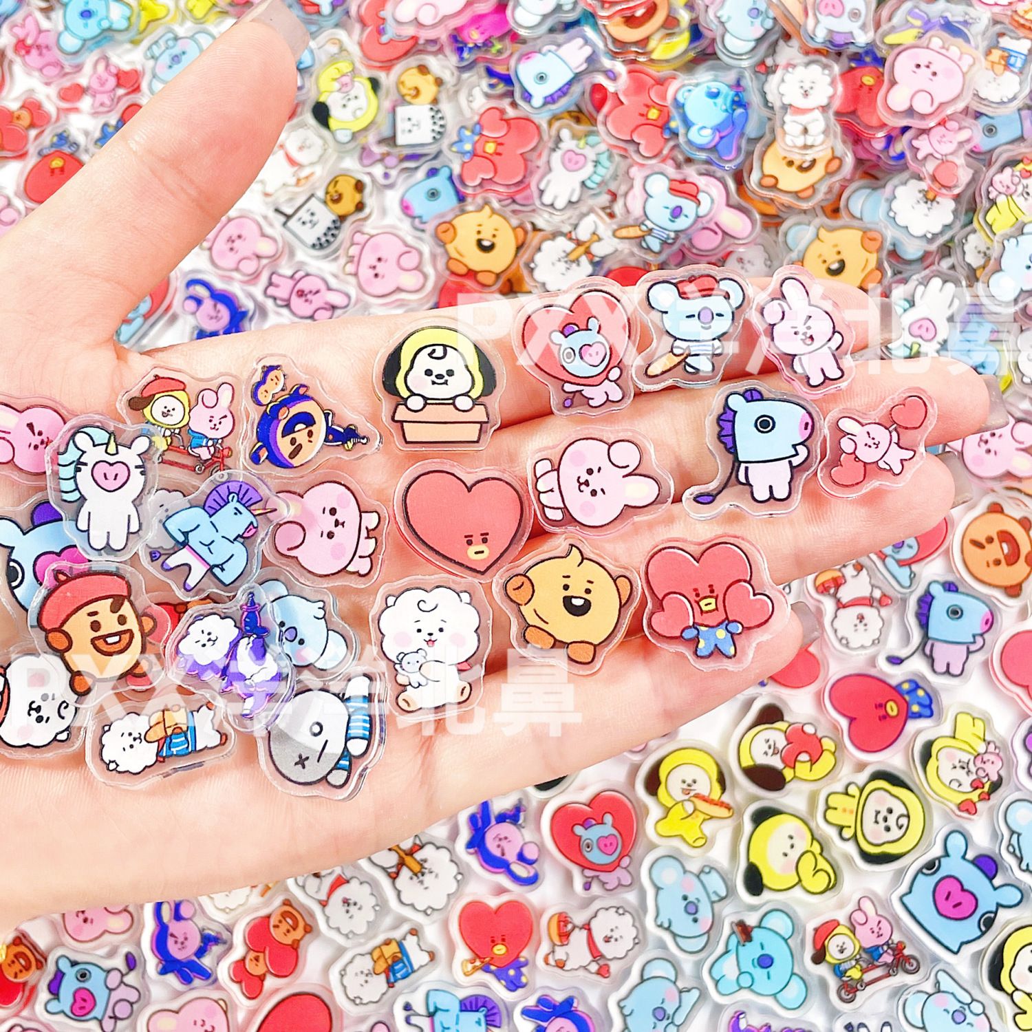 100pcs BT21 BTS Single-Layer 1 - đánh giá và giá Cosplay Prop Diy
