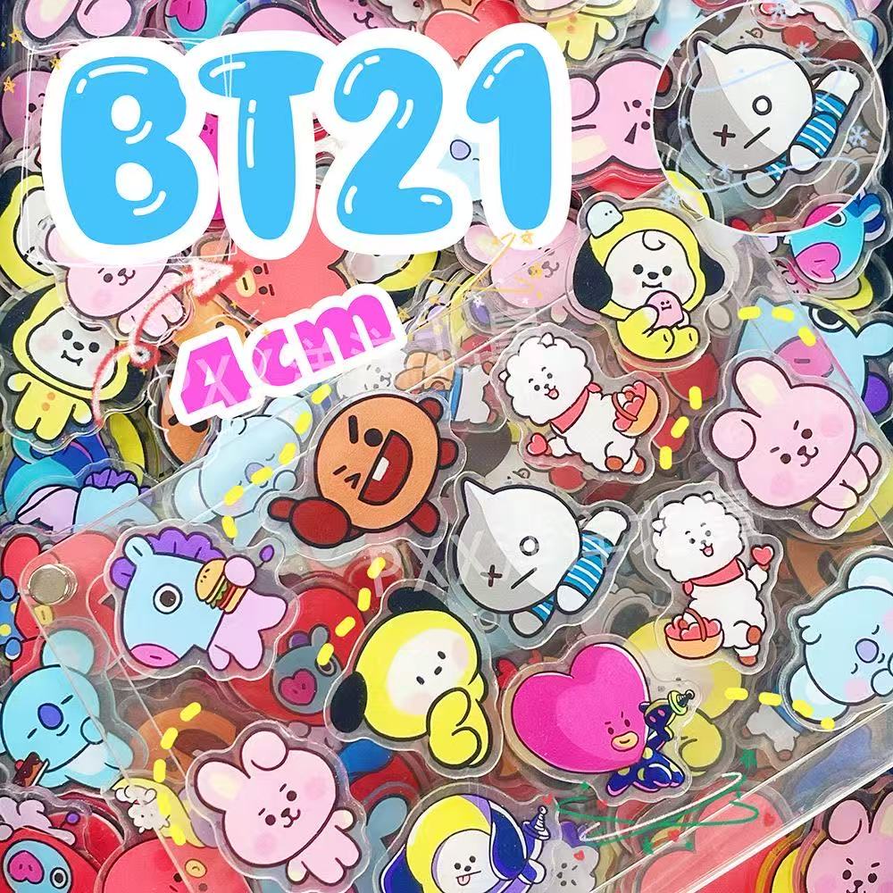 100pcs BT21 BTS Single-Layer 1 - đánh giá và giá Cosplay Prop Diy