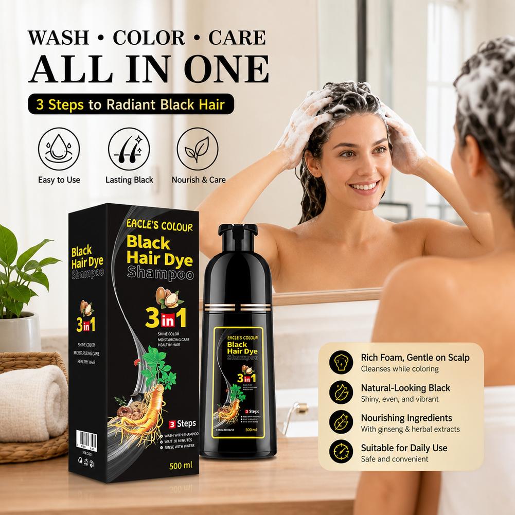 3 In 1 Easy Hair Dye Shampoo I - đánh giá và giá Hair Spray Color